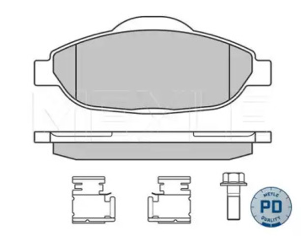 0252466017PD Колодки тормозные передние дисковые купить Каменское