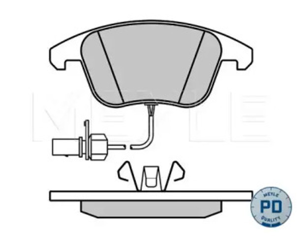 0252470520PD MEYLE Колодки тормозные передние дисковые купить в Полтава