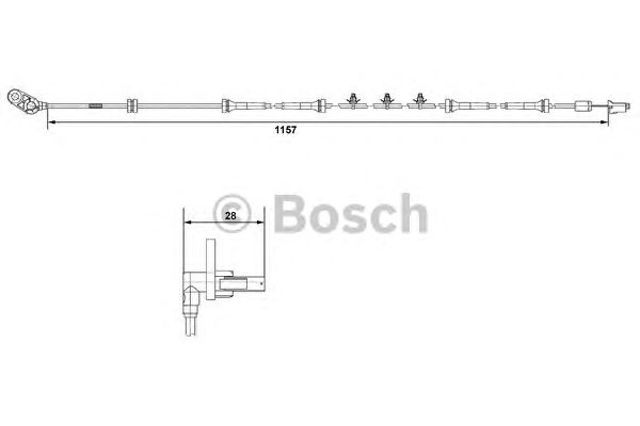 0265007463 BOSCH Датчик АБС (ABS) передний левый купить в Николаев