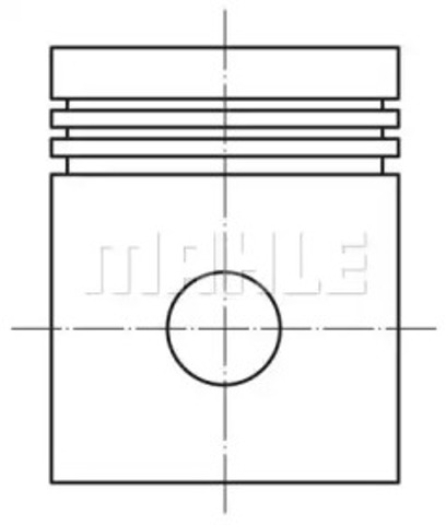 0297302 MAHLE Поршень в комплекте на 1 цилиндр, 2-й ремонт (+0,50) купить в Харьков