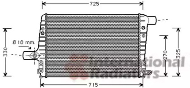VAN WEZEL 03004136 Радиатор интеркуллера в наличии Львов