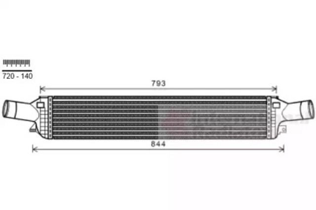 VAN WEZEL 03004319 Интеркулер в наличии Николаев
