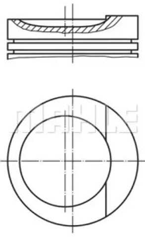 MAHLE 0347502 Поршень на 1 цилиндр, 2-й ремонт в наличии Ужгород