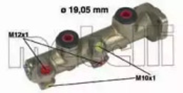 050077 METELLI Цилиндр тормозной главный купить в Ужгород