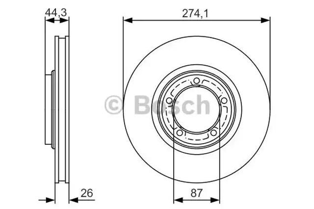 BOSCH 0986479S79 Диск тормозной передний в наличии Каменское