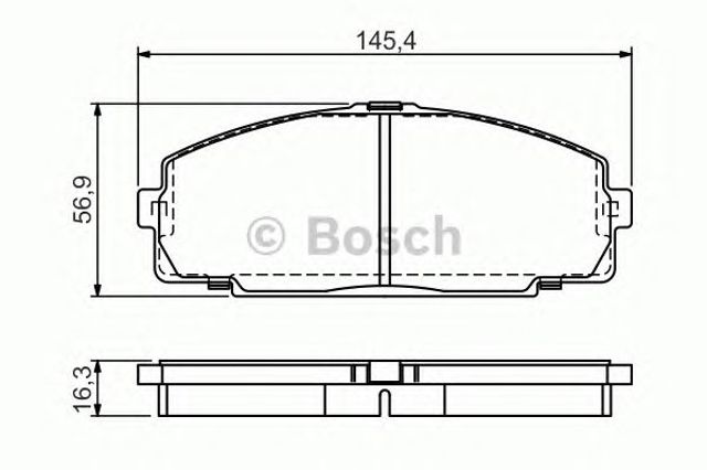 0986495058 BOSCH Передние тормозные колодки купить в Львов