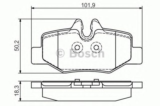 BOSCH 0986495088 Колодки тормозные задние дисковые в наличии Киев