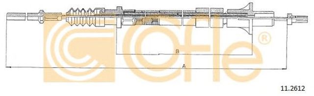COFLE 112612 Трос сцепления в наличии Полтава