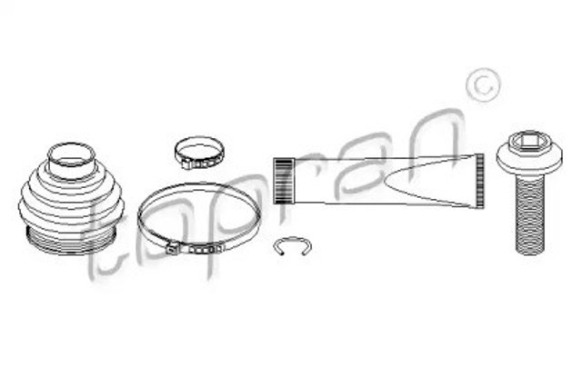 113007 HANS PRIES Пыльник ШРУСа задней полуоси наружный купить в Ужгород