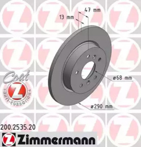 200253520 ZIMMERMANN Тормозные диски купить в Хмельницкий