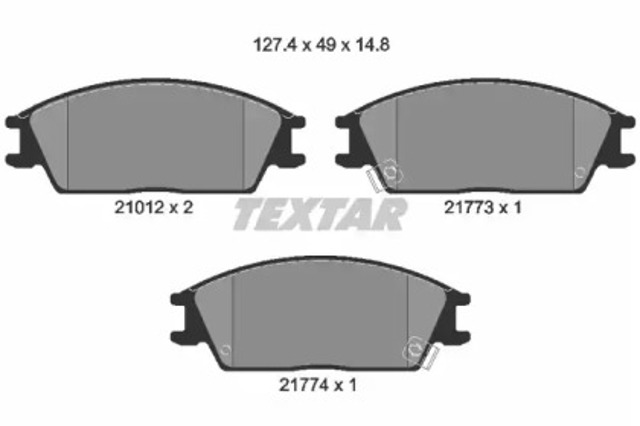 TEXTAR 2101202 Колодки тормозные передние дисковые в наличии Полтава