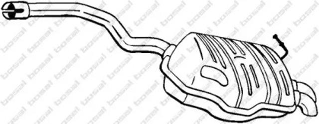 BOSAL 220469 Глушитель, задняя часть в наличии Каменское