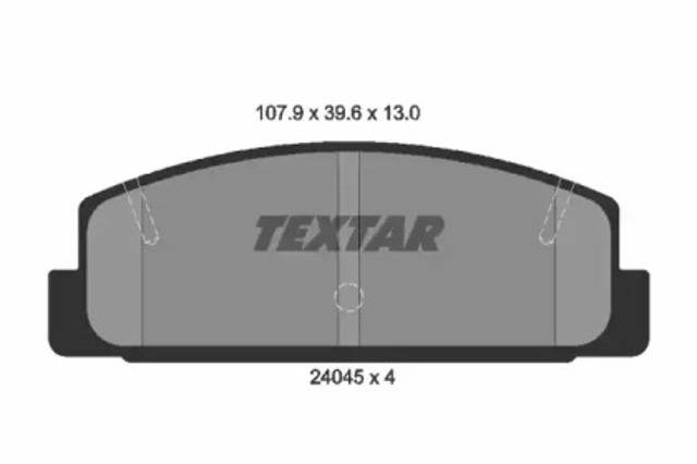 2404501 TEXTAR Колодки тормозные задние дисковые купить в Сумы
