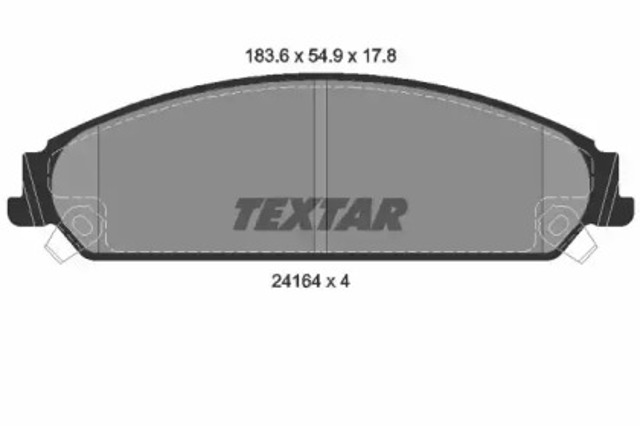 2416401 TEXTAR Колодки тормозные передние дисковые купить в Черкассы