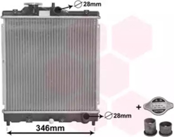 VAN WEZEL 25002031 Радиатор охлаждения двигателя в наличии Днепр