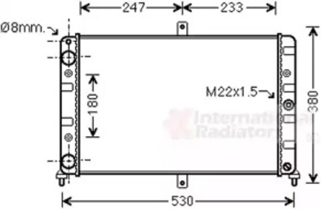 VAN WEZEL 26002008 Радиатор охлаждения двигателя в наличии Черкассы