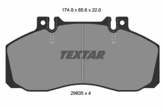 2983506 TEXTAR Колодки тормозные задние дисковые купить в Днепр