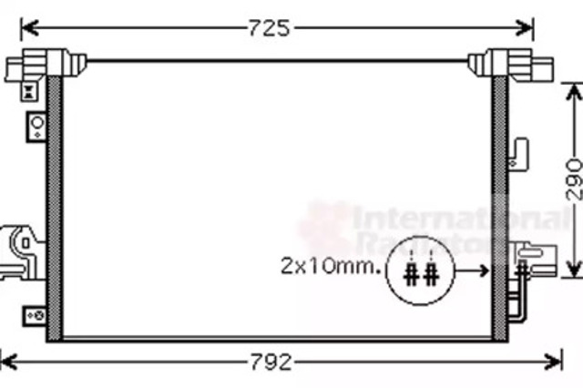 VAN WEZEL 32005210 Радиатор кондиционера в наличии Черновцы