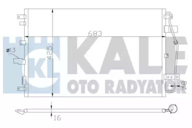 342650 Радиатор кондиционера купить Киев