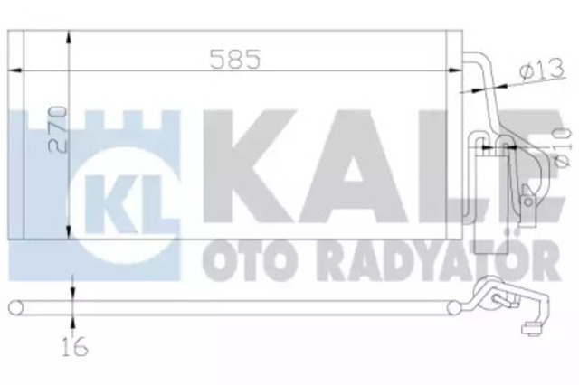 342915 KALE Радиатор кондиционера купить в Ирпень