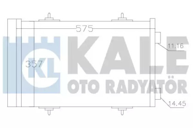 343090 KALE Радиатор кондиционера купить в Житомир