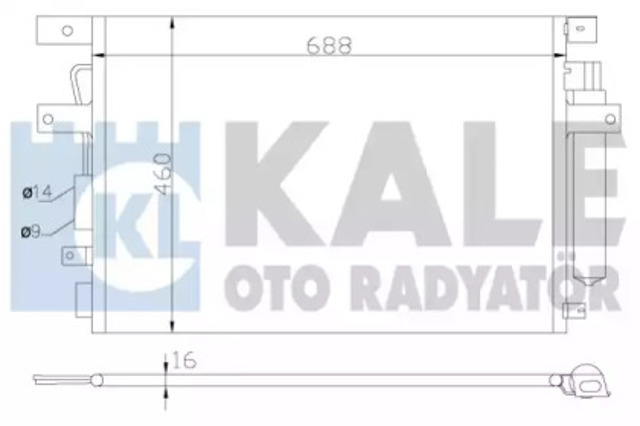 343135 KALE Радиатор кондиционера купить в Каменское