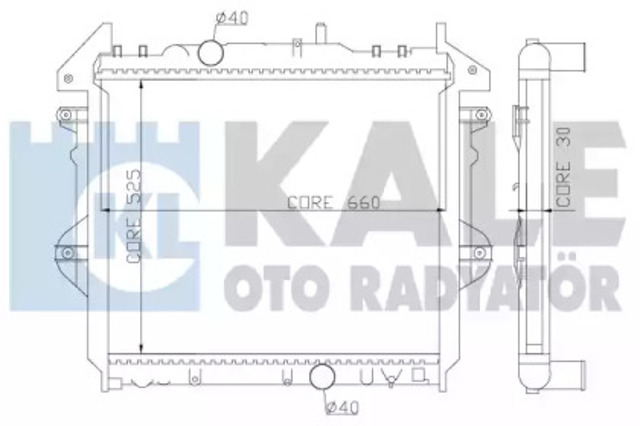 KALE 352600 Радиатор охлаждения двигателя в наличии Кривой Рог