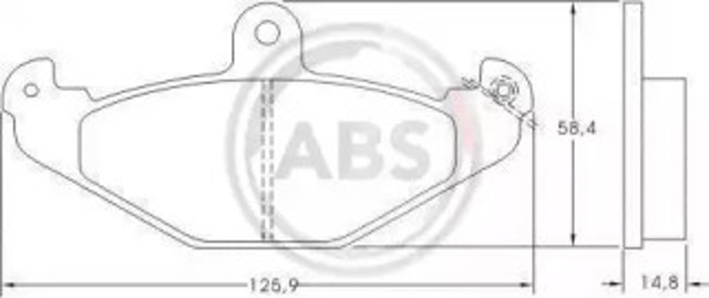 ABS 36788 Задние тормозные колодки в наличии Кривой Рог