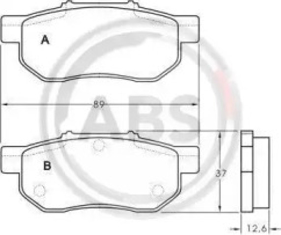 ABS 36870 Колодки тормозные задние дисковые в наличии Львов