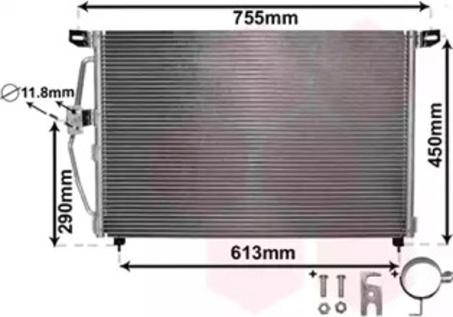 VAN WEZEL 37005228 Радиатор кондиционера в наличии Житомир