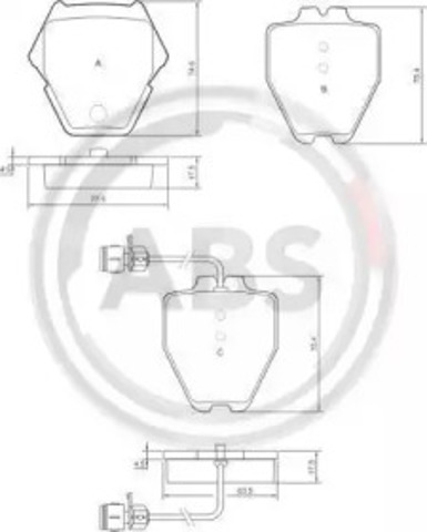 ABS 37162 Колодки тормозные передние дисковые в наличии Днепр