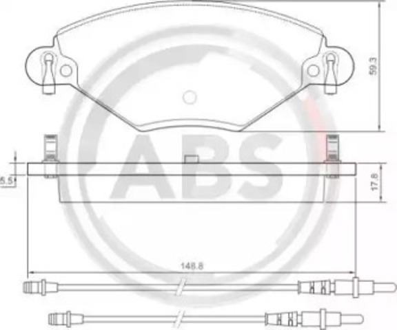 37277 ABS Передние тормозные колодки купить в Ужгород