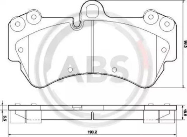 ABS 37445 Колодки тормозные передние дисковые в наличии Ровно