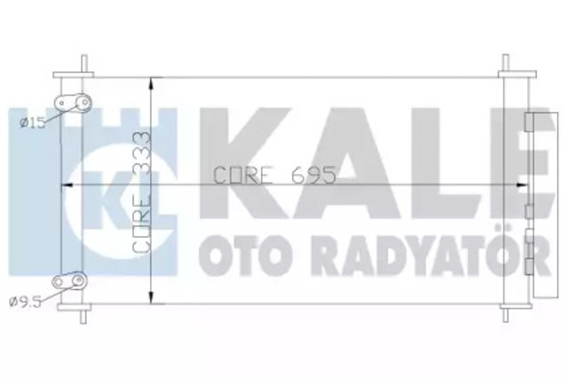 383200 KALE Радиатор кондиционера купить в Черкассы