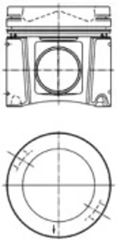 KOLBENSCHMIDT 40448601 Поршень в комплекте на 1 цилиндр, STD в наличии Ирпень