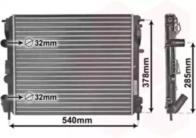 VAN WEZEL 43002269 Радиатор охлаждения двигателя в наличии Харьков