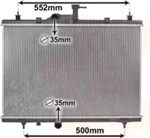 VAN WEZEL 43002603 Радиатор охлаждения двигателя в наличии Киев