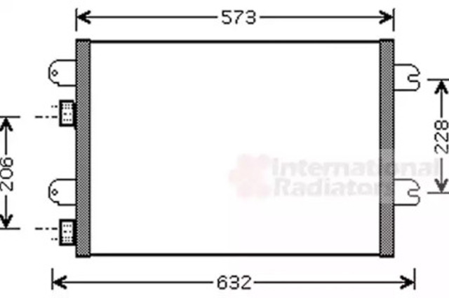 VAN WEZEL 43005317 Радиатор кондиционера в наличии Ужгород
