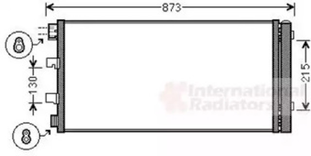 VAN WEZEL 43005475 Радиатор кондиционера в наличии Запорожье