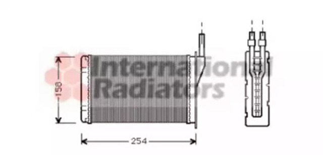 VAN WEZEL 43006087 Радиатор печки в наличии Полтава