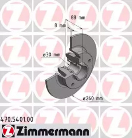 470540100 ZIMMERMANN Тормозные диски купить в Полтава