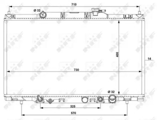 NRF 53574 Радиатор в наличии Житомир