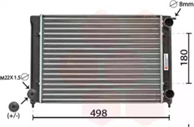 VAN WEZEL 58002040 Радиатор в наличии Полтава