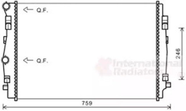 VAN WEZEL 58002344 Радиатор в наличии Винница