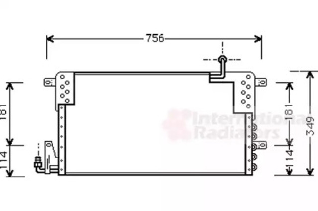 VAN WEZEL 58005161 Радиатор кондиционера в наличии Черновцы