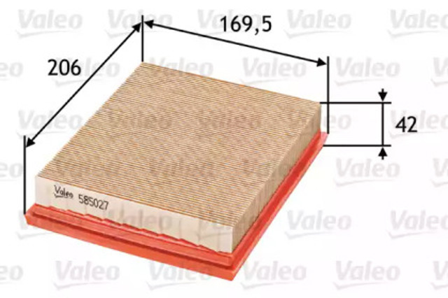 585027 VALEO Воздушный фильтр купить в Черновцы
