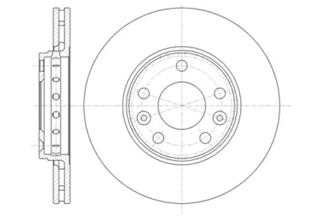 REMSA 6134610 Диск тормозной передний в наличии Черкассы
