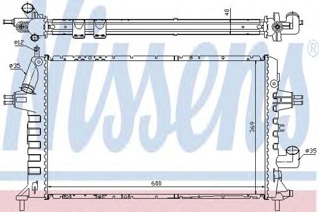 NISSENS 63021A Радиатор охлаждения двигателя в наличии Чернигов