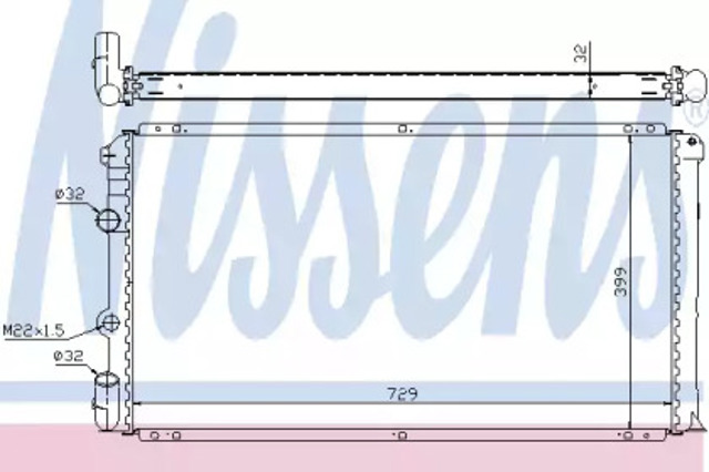NISSENS 63936A Радиатор охлаждения двигателя в наличии Тернополь