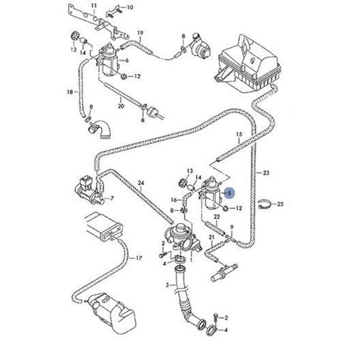 702183010 Клапан преобразователь давления наддува (соленоид)  купить Полтава